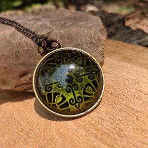 Long Emerald Necklace